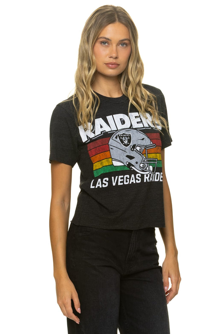 LAS VEGAS RAIDERS HELMET BOYFRIEND TEE - BLACK