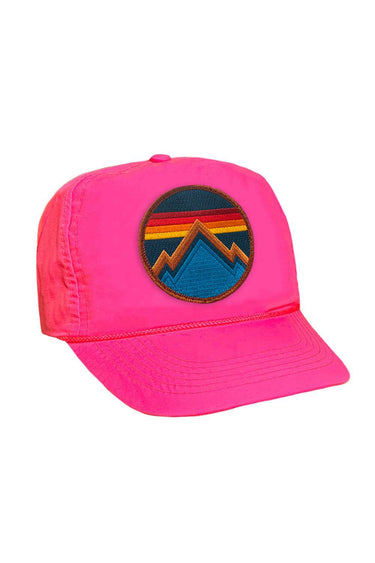 ALL SEASONS - VINTAGE NYLON TRUCKER HAT HATS Aviator Nation NEON PINK OS 