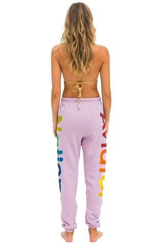 AVIATOR NATION 2 SWEATPANTS - MAUVE Women's Sweatpants Aviator Nation 
