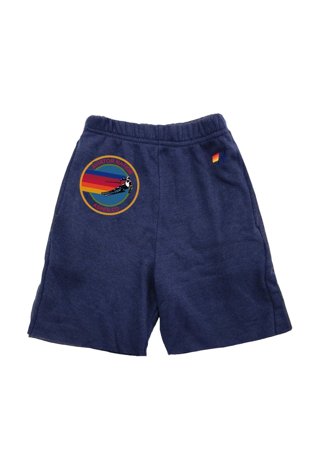 AVIATOR NATION ASPEN KIDS SWEATSHORTS - NAVY Kid's Shorts Aviator Nation 
