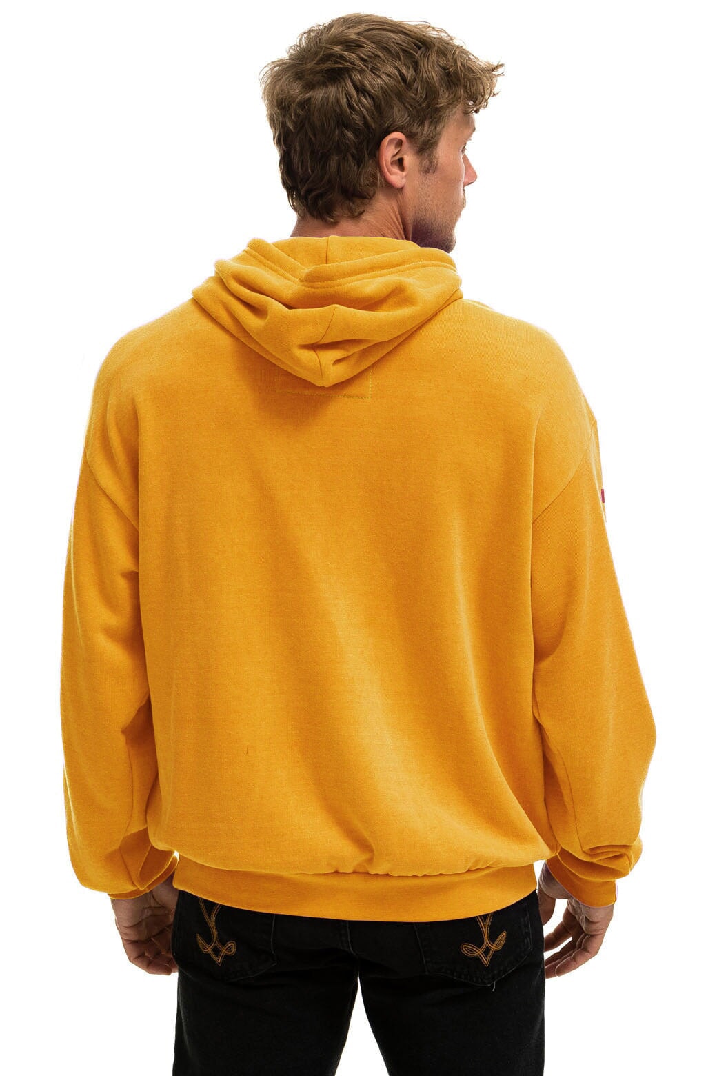 AVIATOR NATION HAIGHT ASHBURY RELAXED PULLOVER HOODIE - GOLD Hoodie Aviator Nation 