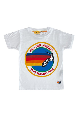 AVIATOR NATION HAMPTONS KIDS TEE - WHITE Kid's Tee Aviator Nation 