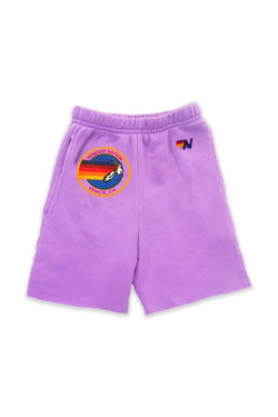 AVIATOR NATION KIDS SWEATSHORTS - NEON PURPLE Kid's Shorts Aviator Nation 