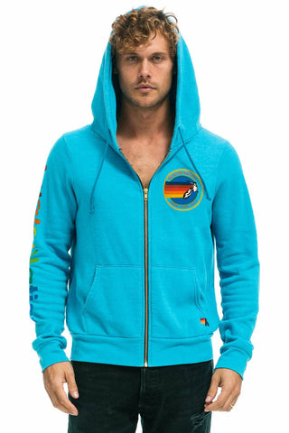 AVIATOR NATION NEW YORK CITY HOODIE - NEON BLUE Hoodie Aviator Nation 