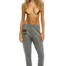 AVIATOR NATION NORTH SHORE SWEATPANTS - HEATHER GREY Women's Sweatpants Aviator Nation 