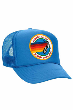AVIATOR NATION NORTH SHORE TRUCKER HAT HATS Aviator Nation OS LIGHT BLUE 
