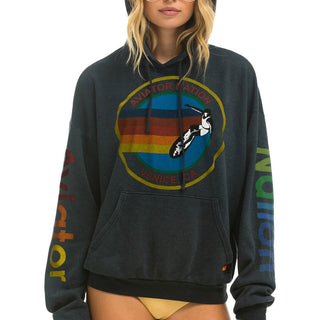 AVIATOR NATION RELAXED PULLOVER HOODIE - CHARCOAL Hoodie Aviator Nation 