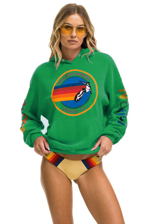AVIATOR NATION RELAXED VENICE PULLOVER HOODIE - KELLY GREEN