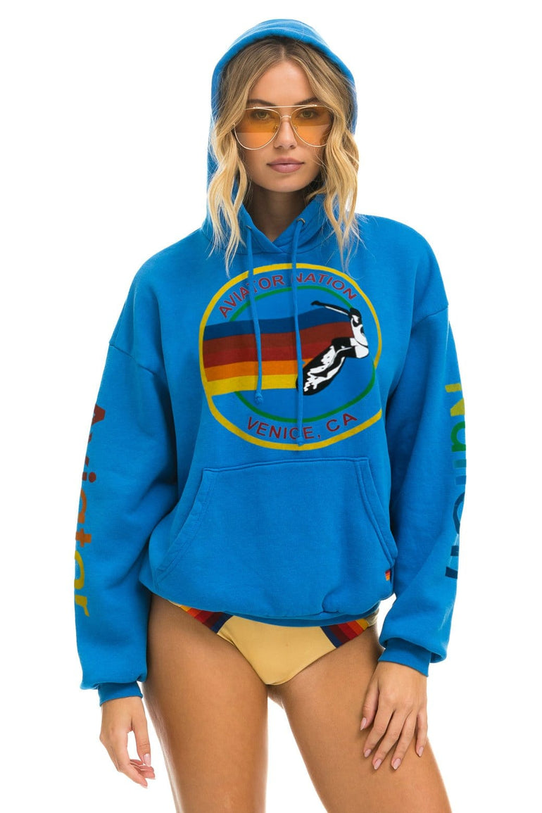 AVIATOR NATION RELAXED PULLOVER HOODIE - OCEAN Hoodie Aviator Nation 