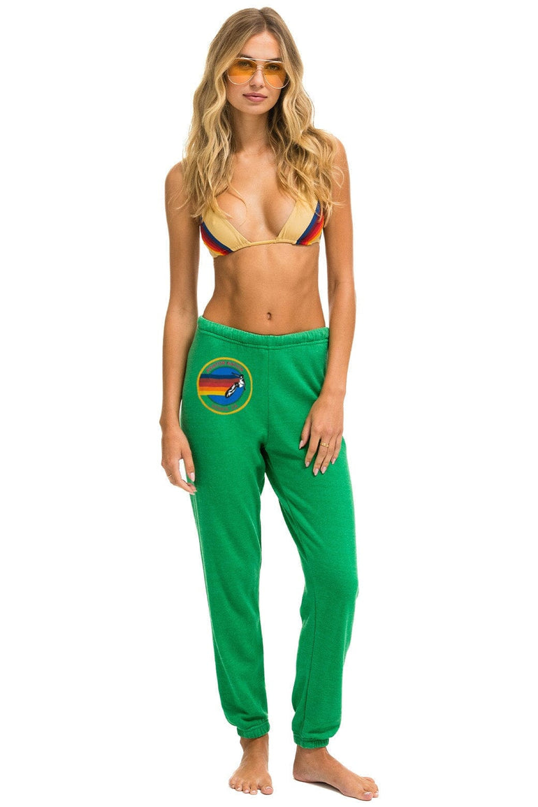 AVIATOR NATION SWEATPANTS - KELLY GREEN Women's Sweatpants Aviator Nation 