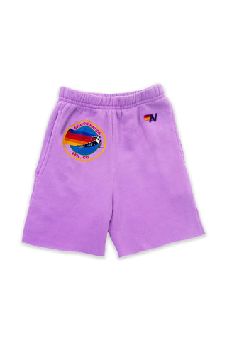 AVIATOR NATION VAIL KIDS SWEATSHORTS - NEON PURPLE Kid's Shorts Aviator Nation 