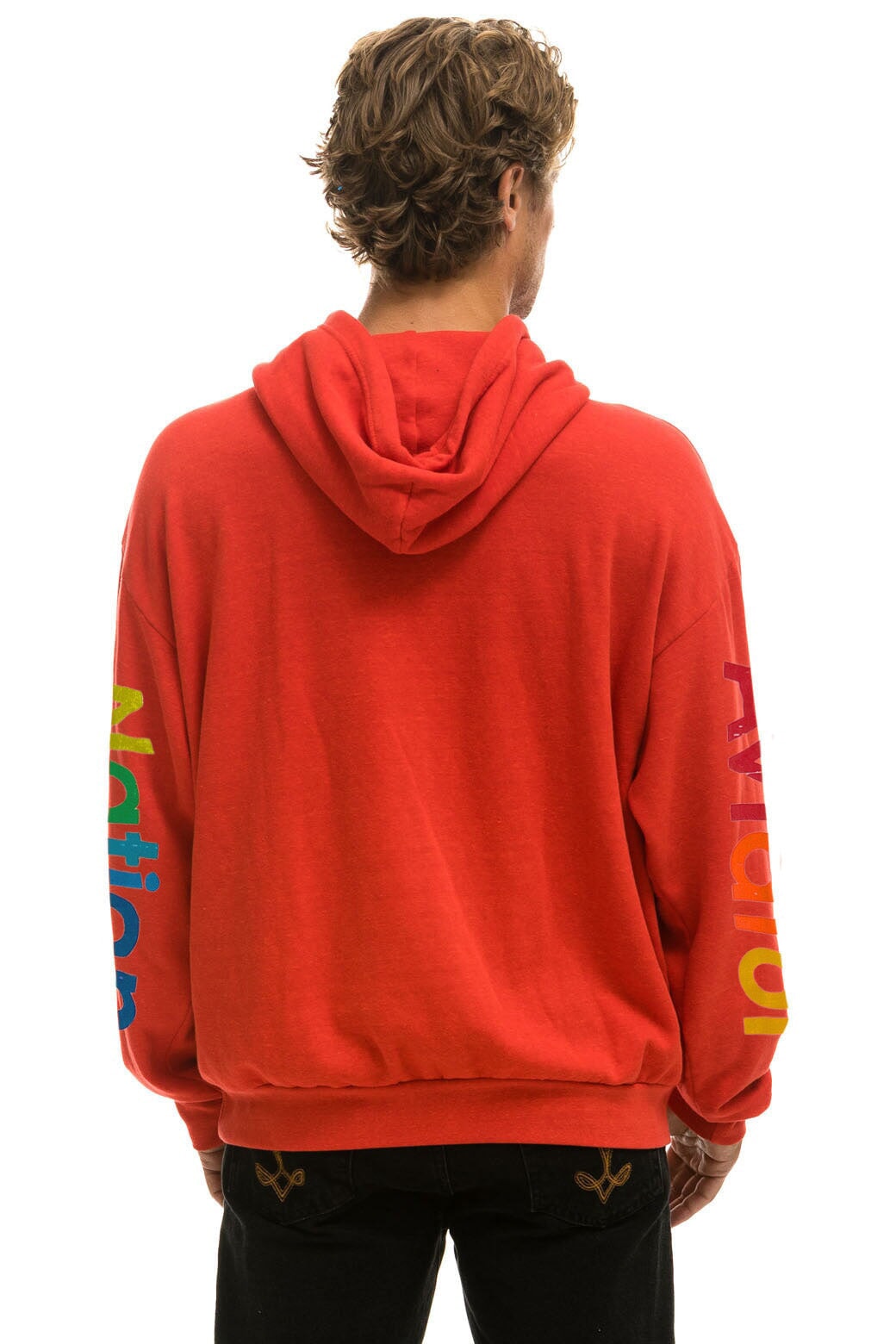 AVIATOR NATION VAIL RELAXED PULLOVER HOODIE - RED Hoodie Aviator Nation 