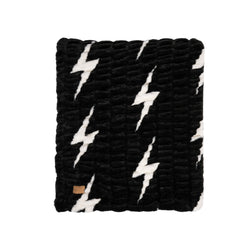 Aviator Nation x Lola Blanket - Black // White Bolt
