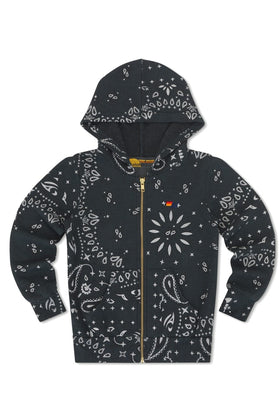 KID'S BANDANA ZIP HOODIE