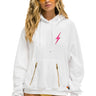 BOLT STITCH PULLOVER HOODIE - WHITE Hoodie Aviator Nation 