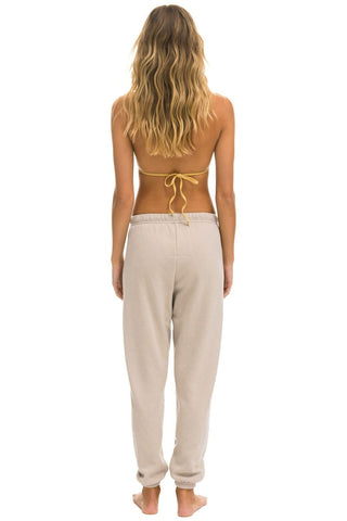 BOLT SWEATPANTS - SAND // MOCHA Women's Sweatpants Aviator Nation 