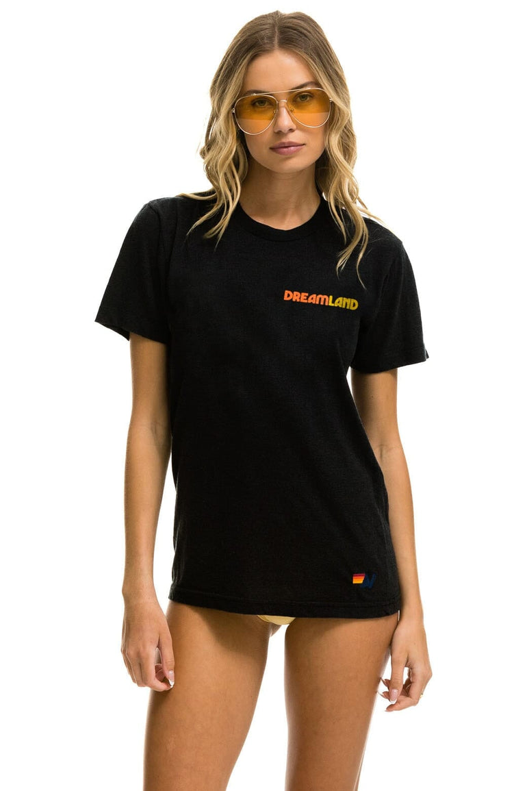 DREAMLAND LOGO UNISEX CREW TEE - BLACK Tees sale