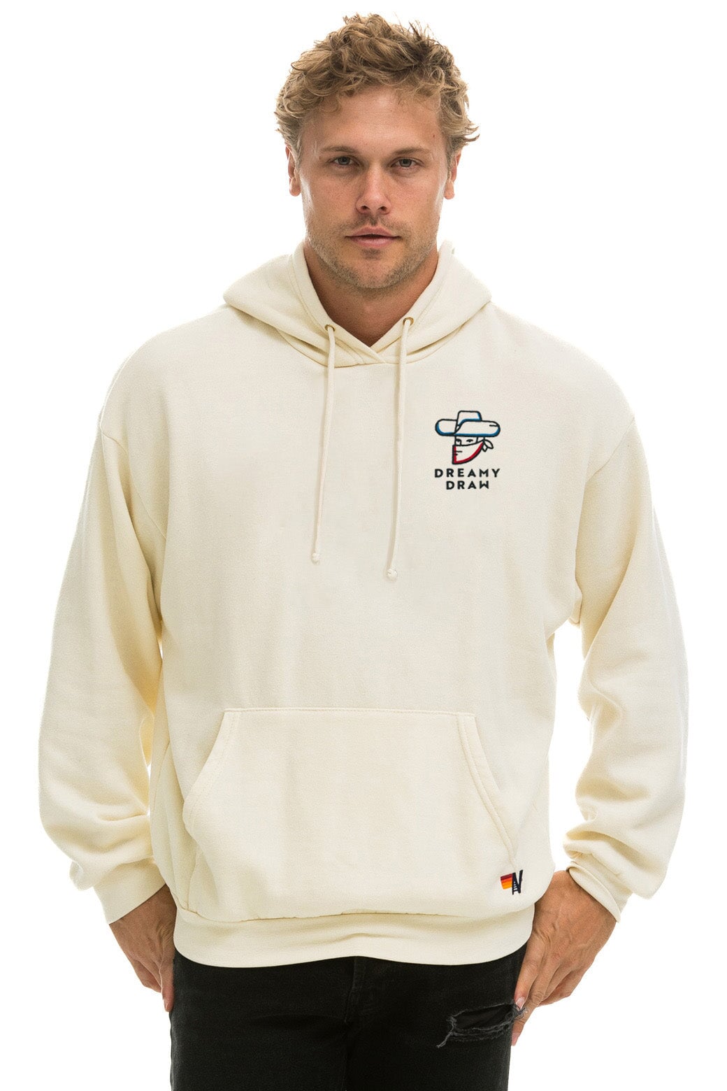 DREAMY DRAW 2023 RELAXED PULLOVER HOODIE - VINTAGE WHITE Hoodie Aviator Nation 