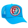 GOV BALL 2024 VINTAGE LOW RISE TRUCKER HATS Aviator Nation NEON BLUE 