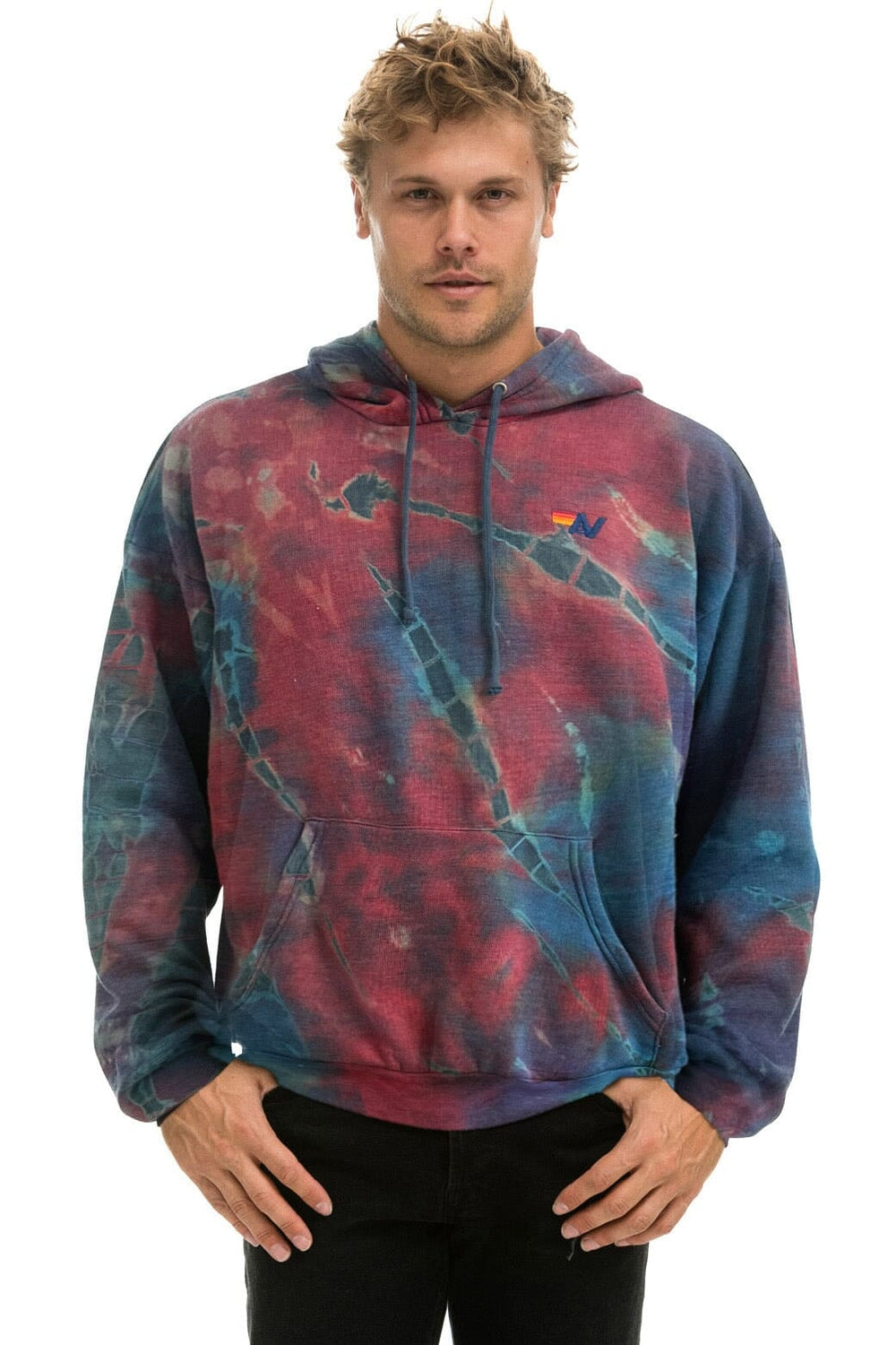 Drag Racing Made In USA Unisex Tie-Dyed Pullover Hoodie main image 1