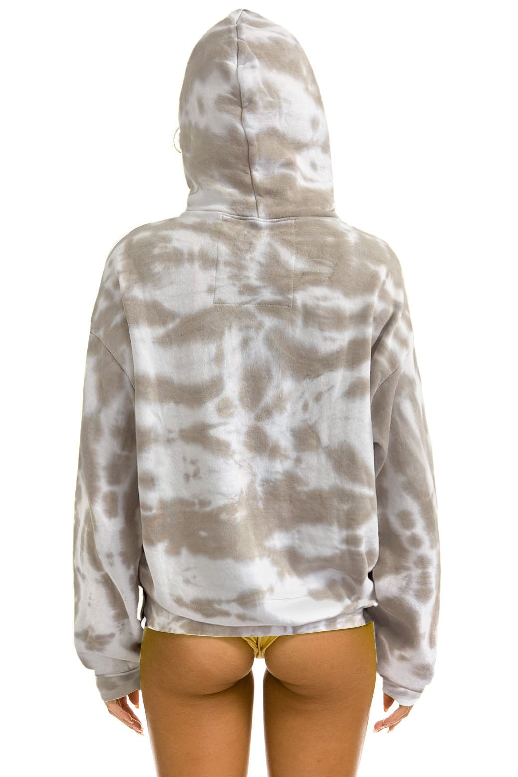 HAND DYED PULLOVER HOODIE RELAXED - TIE DYE SAND Hoodie Aviator Nation 