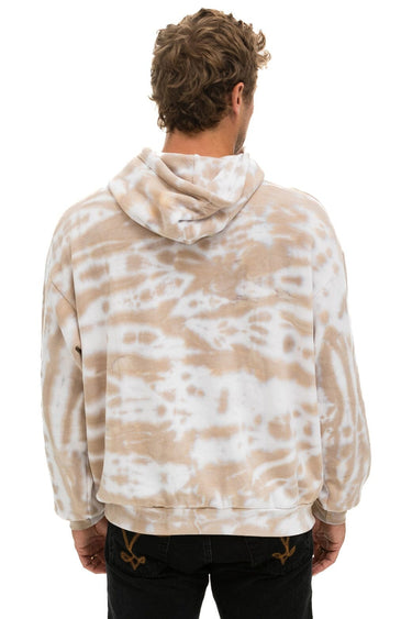 HAND DYED PULLOVER HOODIE RELAXED - TIE DYE SAND Hoodie Aviator Nation 