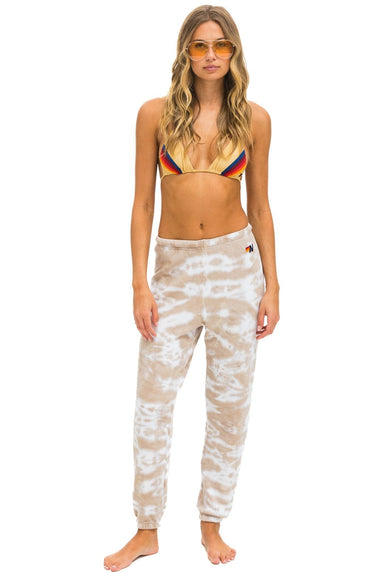 HAND DYED SWEATPANTS - TIE DYE SAND Women's Sweatpants Aviator Nation 