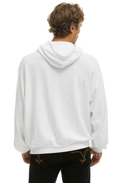 HEART STITCH PULLOVER HOODIE - WHITE Hoodie Aviator Nation 