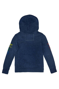 KID'S AVIATOR NATION SMALL ASPEN PULLOVER HOODIE - NAVY Kid's Hoodies Aviator Nation 