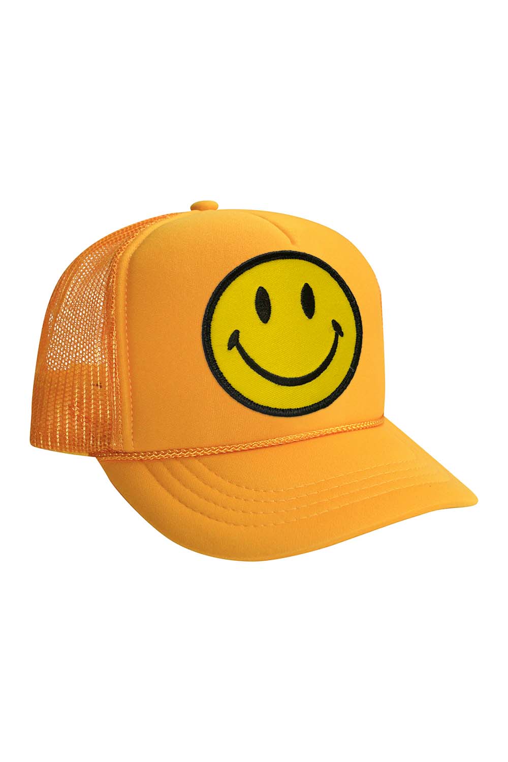 KID'S SMILEY VINTAGE TRUCKER HAT Kid's Hat Aviator Nation OS GOLD 