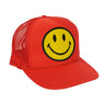 KID'S SMILEY VINTAGE TRUCKER HAT Kid's Hat Aviator Nation OS RED 