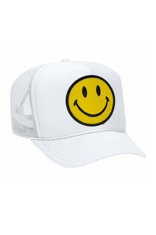 KID'S SMILEY VINTAGE TRUCKER HAT Kid's Hat Aviator Nation 