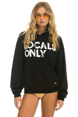 LOCALS ONLY RELAXED PULLOVER HOODIE - BLACK Hoodie Aviator Nation 
