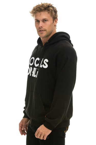 LOCALS ONLY RELAXED PULLOVER HOODIE - BLACK Hoodie Aviator Nation 
