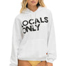 LOCALS ONLY RELAXED PULLOVER HOODIE - WHITE Hoodie Aviator Nation 