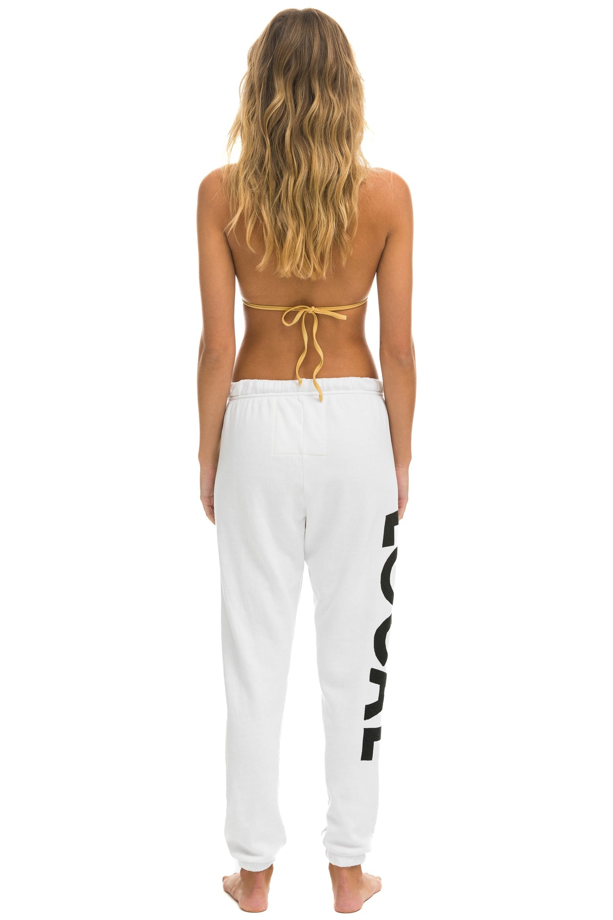 LOCALS ONLY SWEATPANTS - WHITE Women&#39;s Sweatpants Aviator Nation 