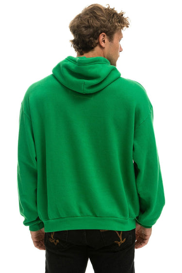 LOGO PULLOVER RELAXED HOODIE KELLY GREEN - Main Image