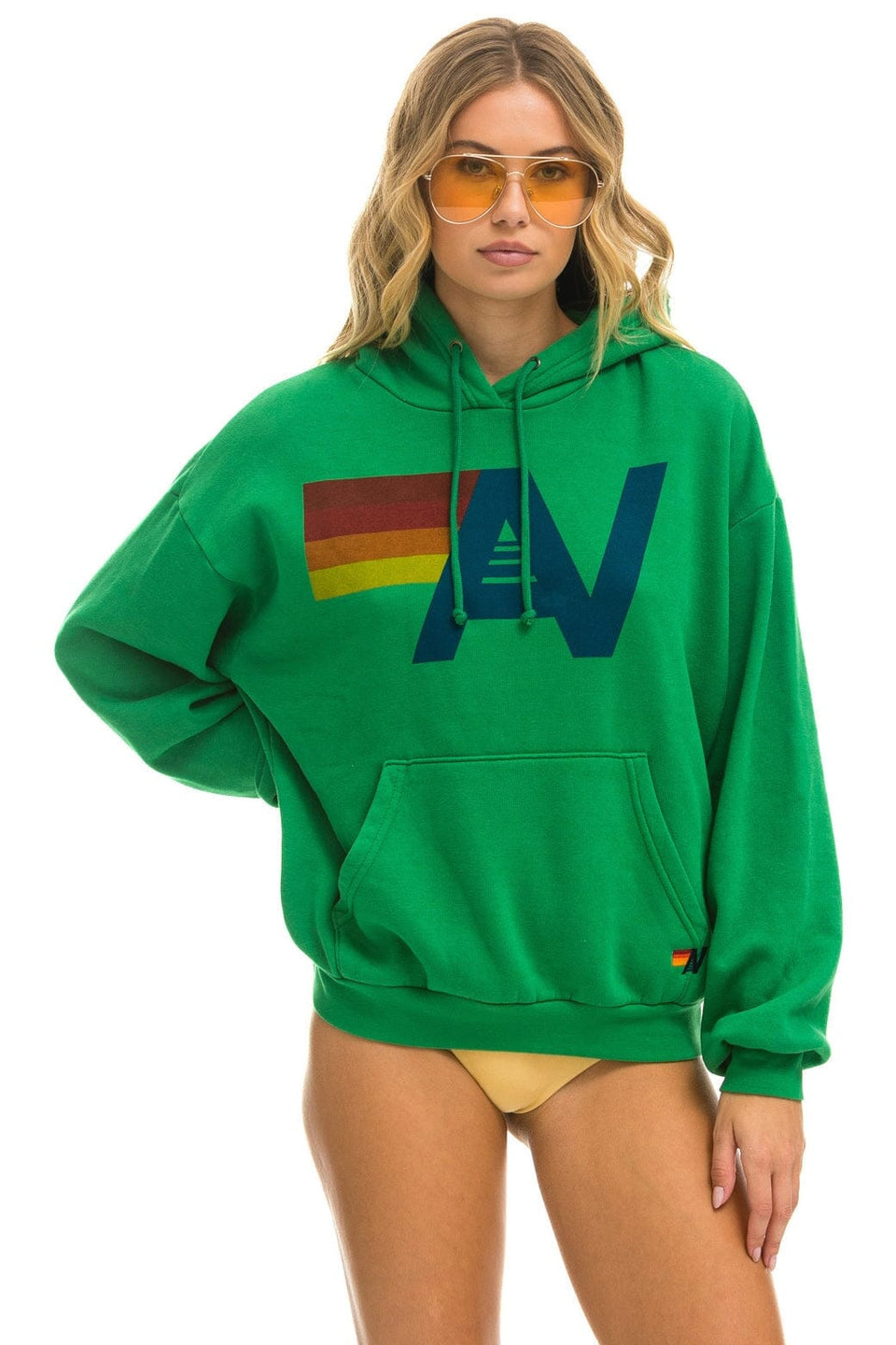 Logo Crew Sweatshirt Relaxed Kelly Green