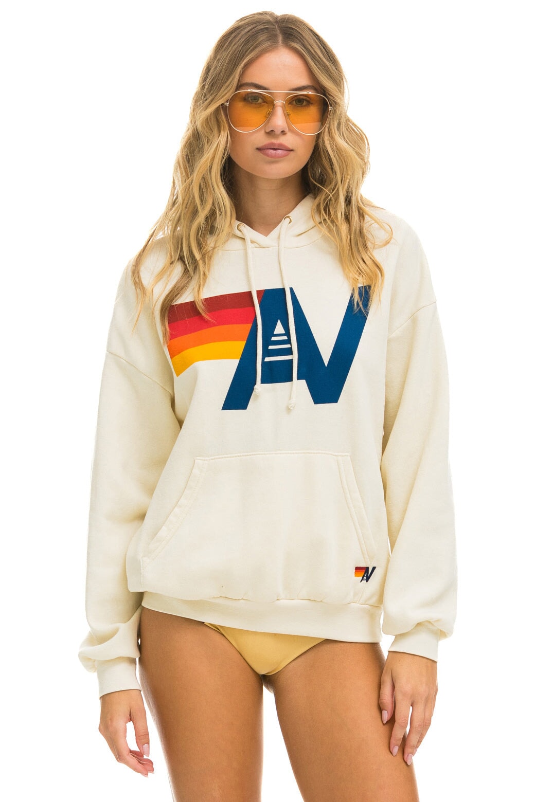 Aviator Nation LOGO PULLOVER RELAXED HOODIE