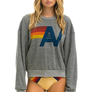 LOGO RELAXED CREW SWEATSHIRT - HEATHER Sweatshirt Aviator Nation 