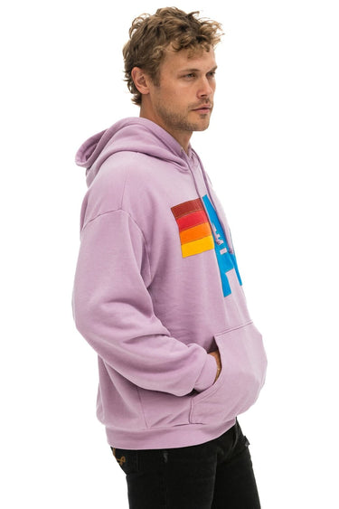 LOGO STITCH PULLOVER RELAXED HOODIE MAUVE – Aviator Nation