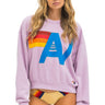 LOGO STITCH RELAXED CREW SWEATSHIRT - MAUVE Sweatshirt Aviator Nation 