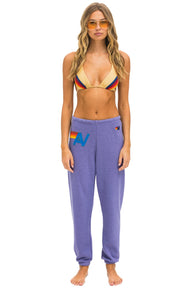 LOGO STITCH SWEATPANTS - LAVENDER Women's Sweatpants Aviator Nation 