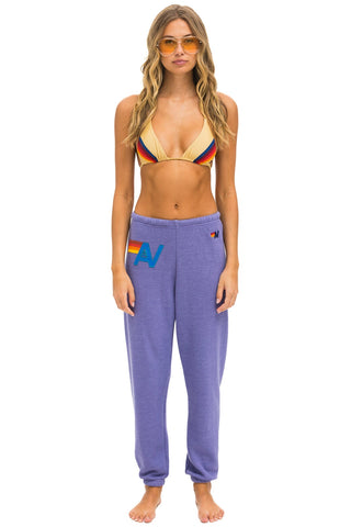 LOGO STITCH SWEATPANTS - LAVENDER Women's Sweatpants Aviator Nation 