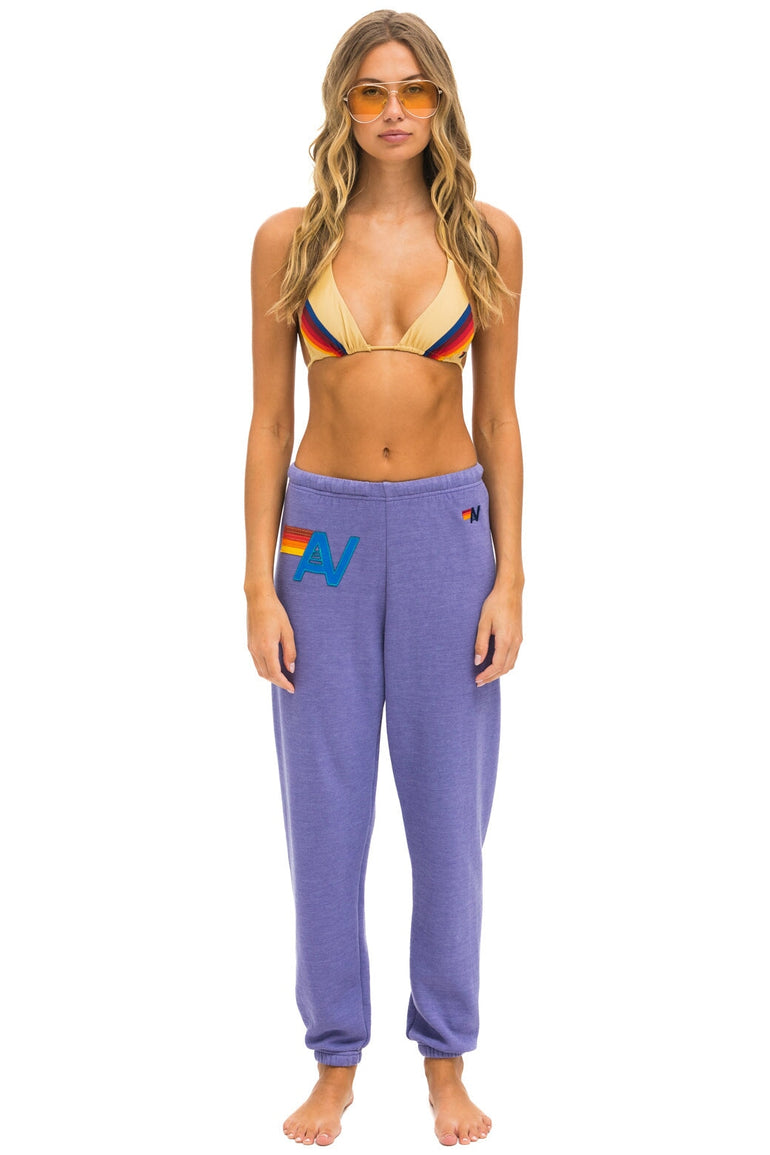 LOGO STITCH SWEATPANTS - LAVENDER Women's Sweatpants Aviator Nation 
