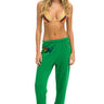 LOGO SWEATPANTS - KELLY GREEN Women's Sweatpants Aviator Nation 