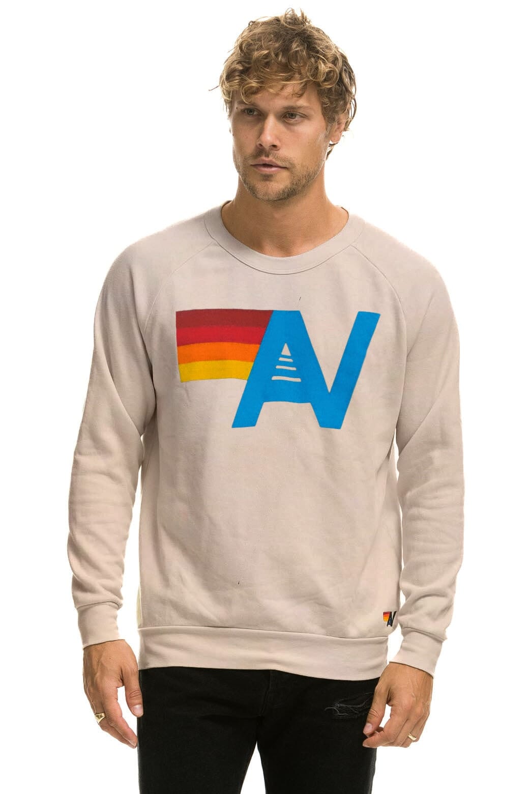 LOGO SWEATSHIRT - SAND Sweatshirt Aviator Nation 
