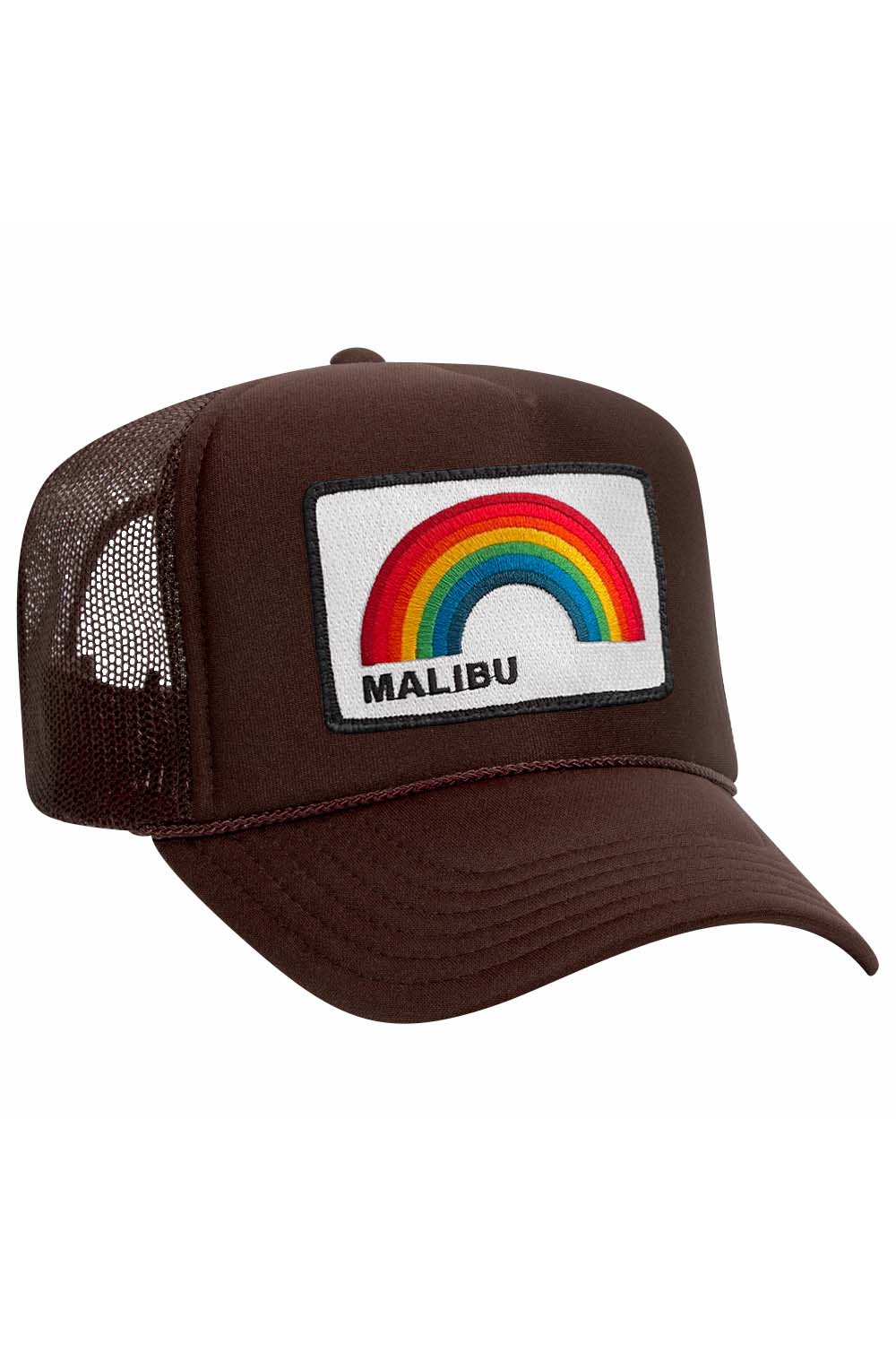 MALIBU RAINBOW TRUCKER HAT HATS Aviator Nation OS BROWN 