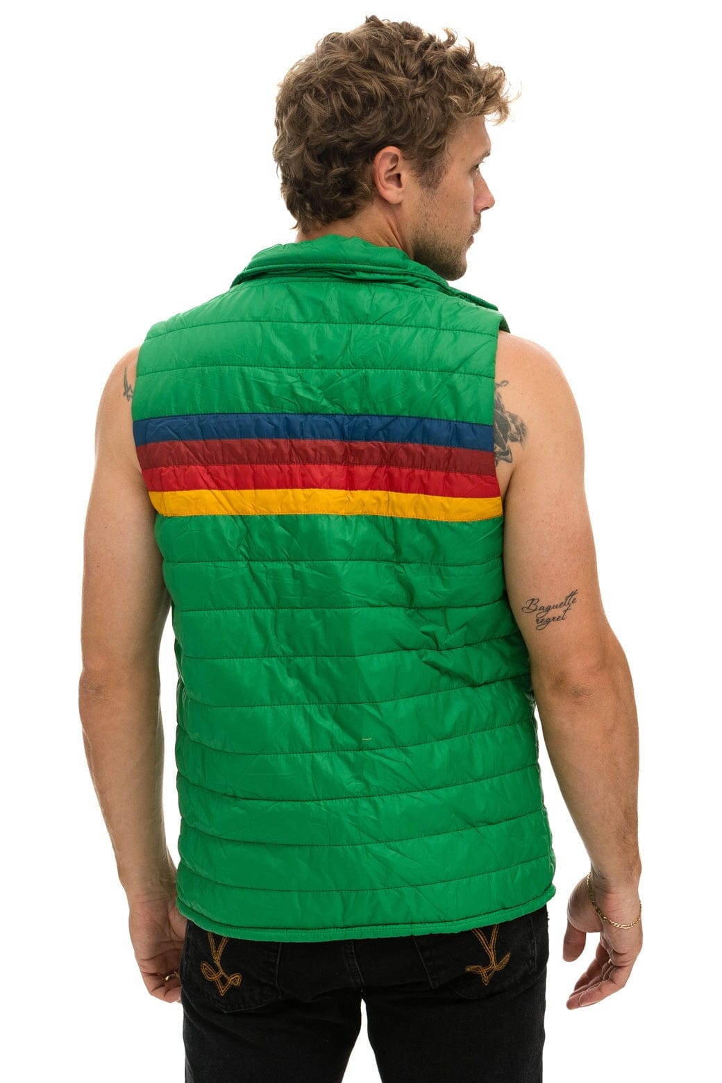 MEN'S 4 STRIPE VEST - AMAZON Men's Vest Aviator Nation 