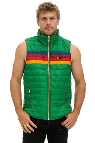 MEN'S 4 STRIPE VEST - AMAZON Men's Vest Aviator Nation 
